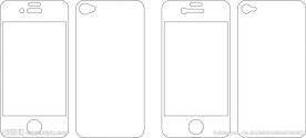 iphone4手机保护膜刀模图