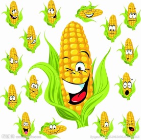 卡通玉米表情
