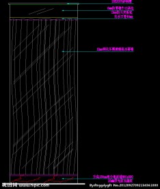 五层油皇房 洗手间立面图