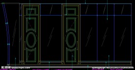 五层会员区油皇房 夹层立面图