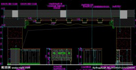 顶级桑拿SPA 二层休息厅立面图