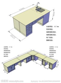 柜子台面办公桌效果图