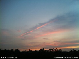 晚霞的天空