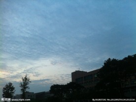 晚霞的天空