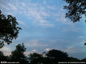 晚霞的天空