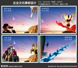 企业文化展板图片