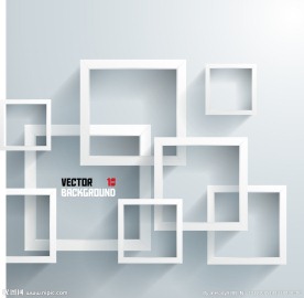 时尚3d动感方块背景