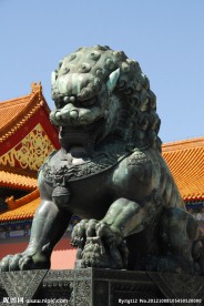 紫禁城铜狮
