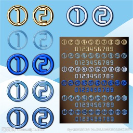 PS阿拉伯数字特效