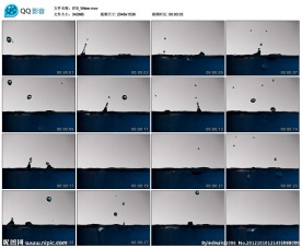 水滴高清实拍视频素材