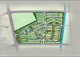 城市彩色平面图