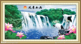 山水风景画图片