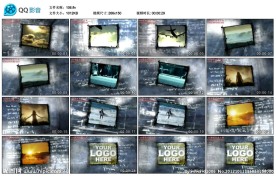 卡通视频电视框AE模板