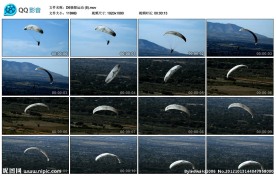 高空跳伞运动高清实拍视频素材