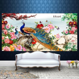 孔雀装饰画