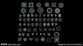 地面拼花CAD图库