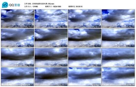 高原流动白云高清实拍视频素材