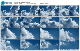 蓝天白云高清实拍视频素材