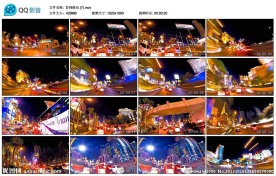 城市夜景交通高清实拍视频素材