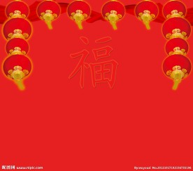 红色背景