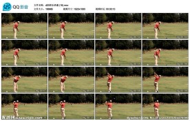 高尔夫球运动高清实拍视频素材
