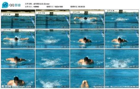 游泳比赛高清实拍视频素材