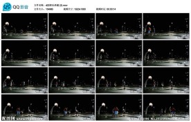 灯光球场打篮球高清实拍视频素材