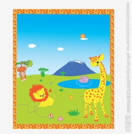 乞力马扎罗动物毯