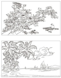 工艺玻璃背景画