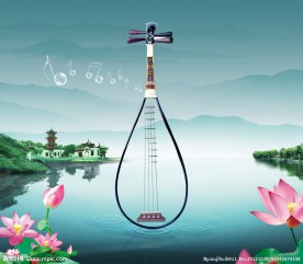 中国风山水地产广告