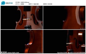 小提琴乐器高清实拍视频素材
