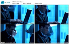 商务白领办公高清实拍视频素材