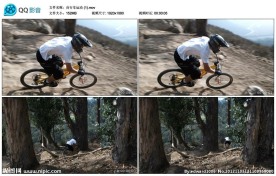 山地自行车运动高清实拍视频素材