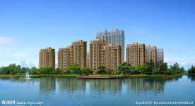 高档小区景观效果图