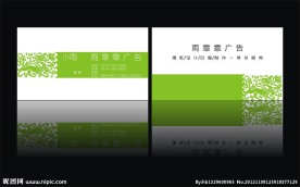 绿色名片