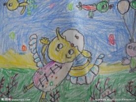 儿童绘画作品 春天