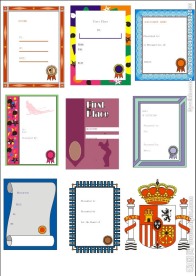 欧美证书 奖状 边框