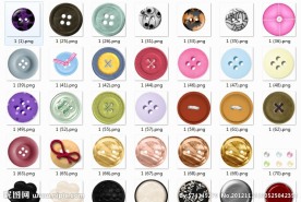 透明的纽扣素材