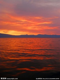 海洋晚霞