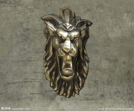 金属狮子头3D模型