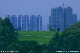 绿色高尔夫 城市山水