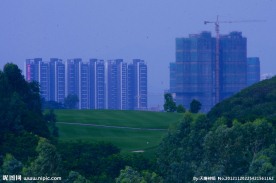 城市风景 绿色楼景