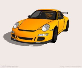 跑车精细3D模型