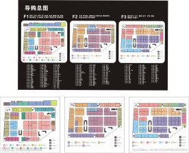 商场超市医院总平面导视图