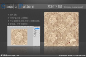 欧式花纹 墙纸