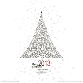 圣诞树矢量背景