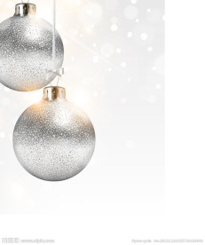银色梦幻圣诞背景