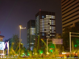 石家庄东尚双子楼夜景