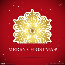 圣诞节雪花背景