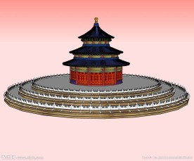 天坛精细3D模型